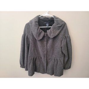 French Connection Gray Cloak Coat Style Girls Sz 12